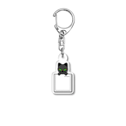 ねこ　pokenyan くろにゃん Acrylic Key Chain