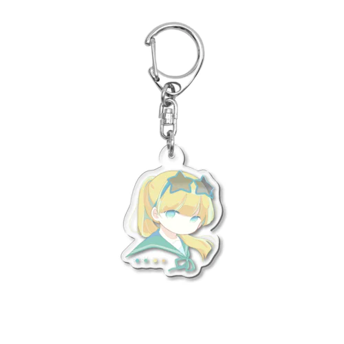 ポニテな女の子 Acrylic Key Chain