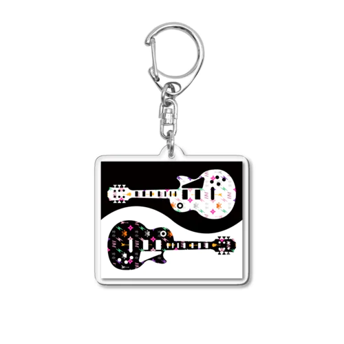 モノグラムなエレキギター Acrylic Key Chain