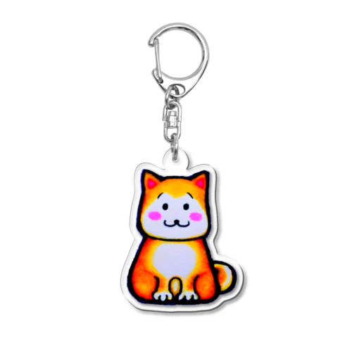 柴犬のピーコ Acrylic Key Chain