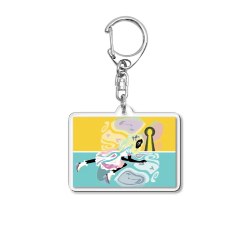 Alice in Wonderland Acrylic Key Chain