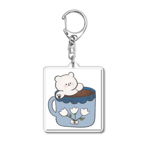 かわいいクマ Acrylic Key Chain