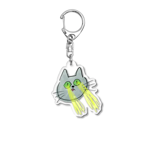 道明時が描いた猫 Acrylic Key Chain