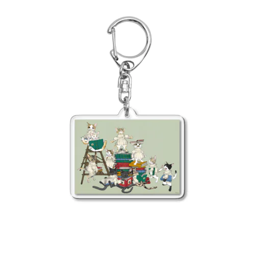 スクウ寄宿舎の猫たち Acrylic Key Chain