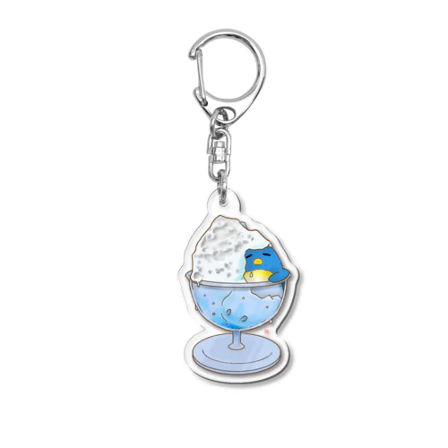 かき氷ぴんぎん Acrylic Key Chain