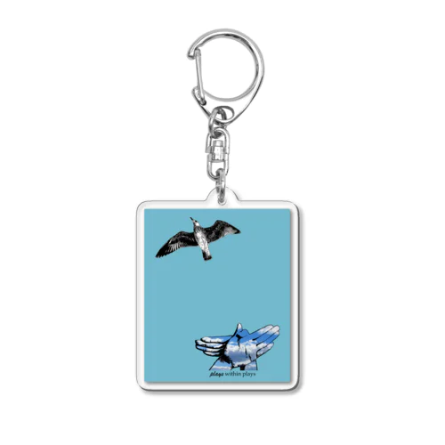 Bird Shadow2 Acrylic Key Chain