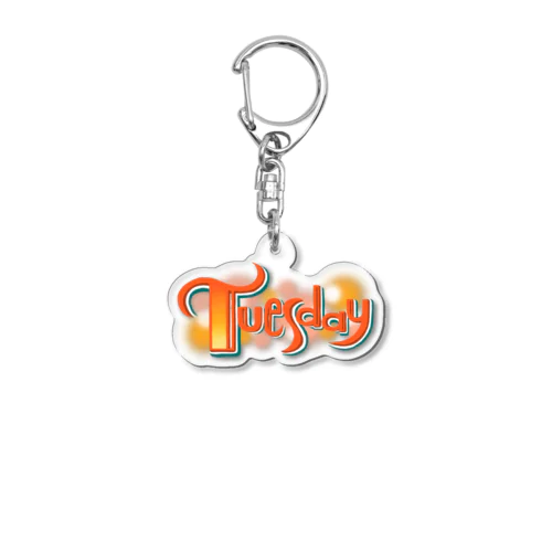 TUESDAY Acrylic Key Chain