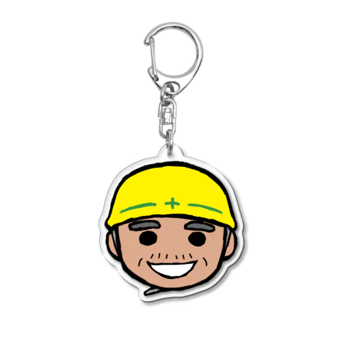 現場のとっちゃ Acrylic Key Chain