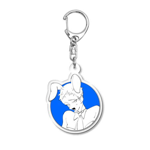 白バニキーホルダー Acrylic Key Chain