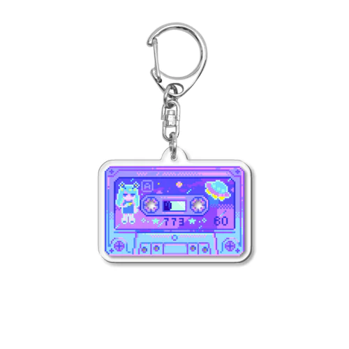 宇宙カセット Acrylic Key Chain