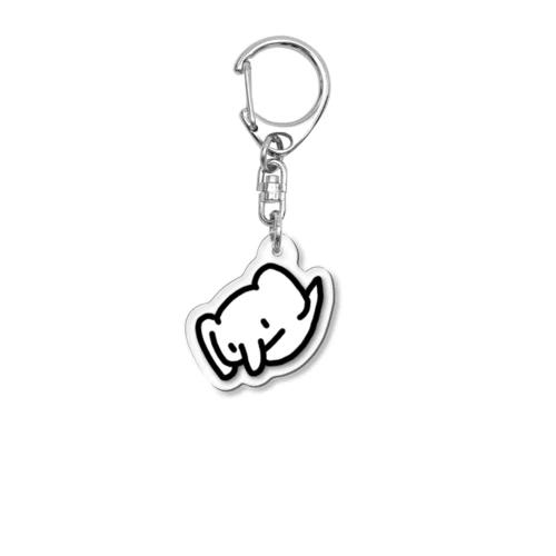 引っ張られるような象鳥　アクキー Acrylic Key Chain