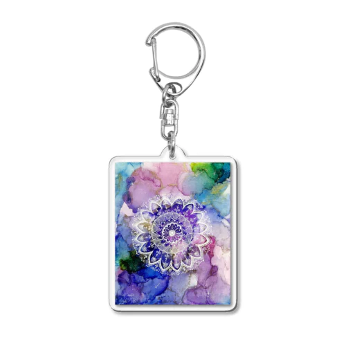 曼荼羅インクアート Acrylic Key Chain