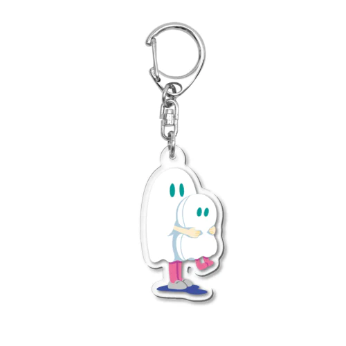 ぬいぐるみとななしのおばけちゃん Acrylic Key Chain