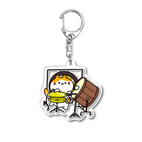 忙しいねこ Acrylic Key Chain