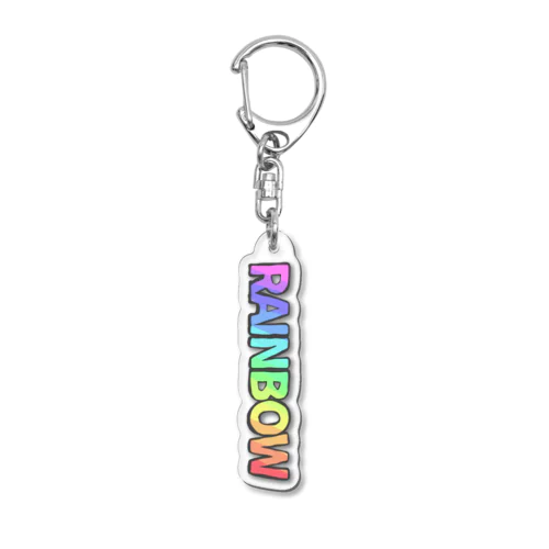 RAINBOW Acrylic Key Chain