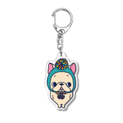 ポンポン帽子のフレブルちゃん。 Acrylic Key Chain