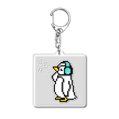 ■ヘッドホンペンギン■ Acrylic Key Chain