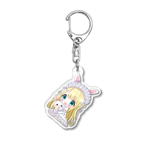 ひめこのうさちゃん抱っこシリーズ Acrylic Key Chain