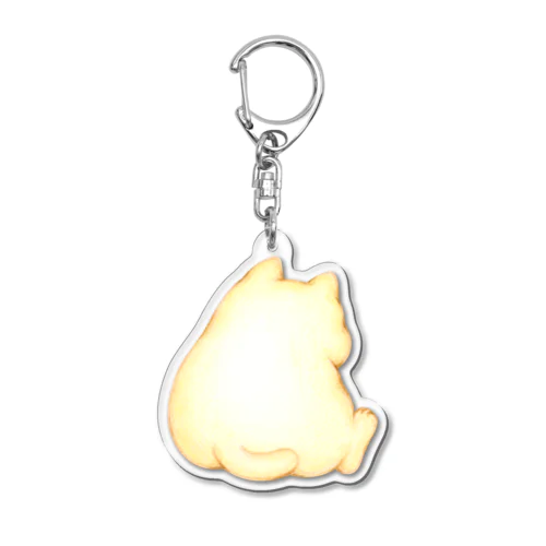 もちもちねこのせなか Acrylic Key Chain