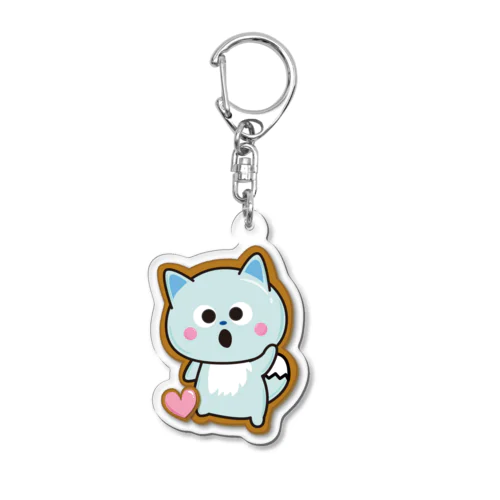 三つ子のきつねこ Acrylic Key Chain