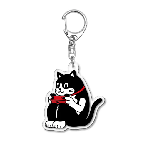 猫背ゲーマー（小型用） Acrylic Key Chain