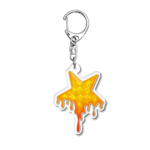 溶け星山吹 Acrylic Key Chain