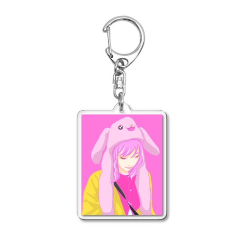 あったな〜兎帽 Acrylic Key Chain