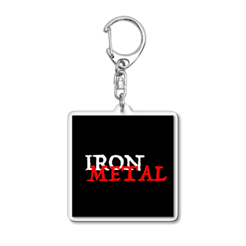 IRON METAL スクエア アクキー Acrylic Key Chain