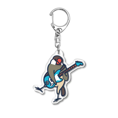 ベース担当の文鳥 Acrylic Key Chain