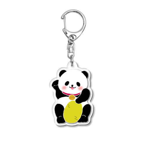 招きパンダ Acrylic Key Chain