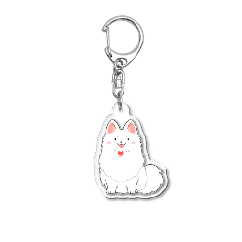 おすまし日本スピッツ Acrylic Key Chain