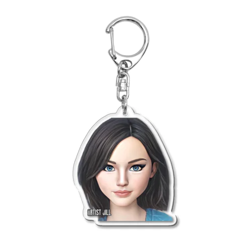 Artist Jill Acrylic Key Chain