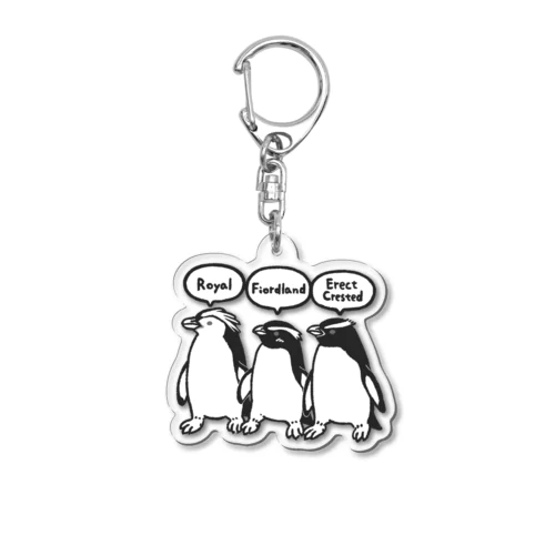 ユーディプテス属のペンギンたち1 Acrylic Key Chain