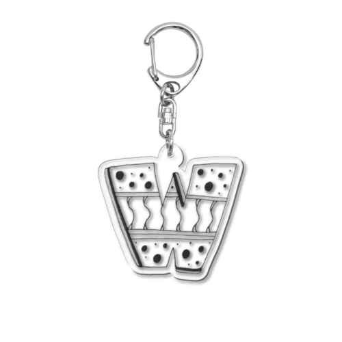 W Acrylic Key Chain