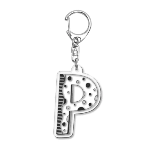 P Acrylic Key Chain