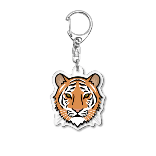 虎フェイス Acrylic Key Chain