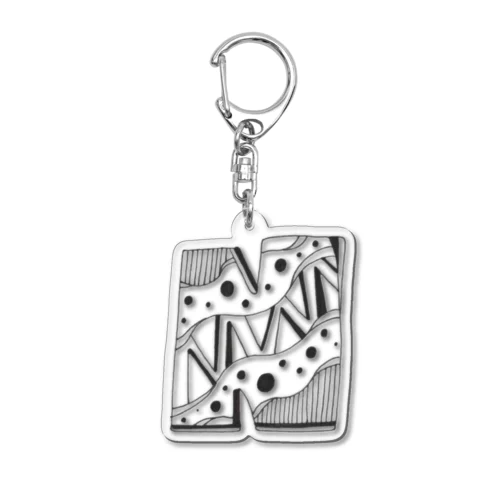 N Acrylic Key Chain