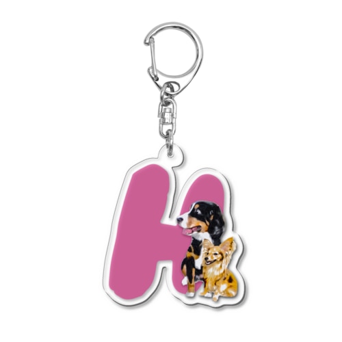 ウル　イニシャル Acrylic Key Chain