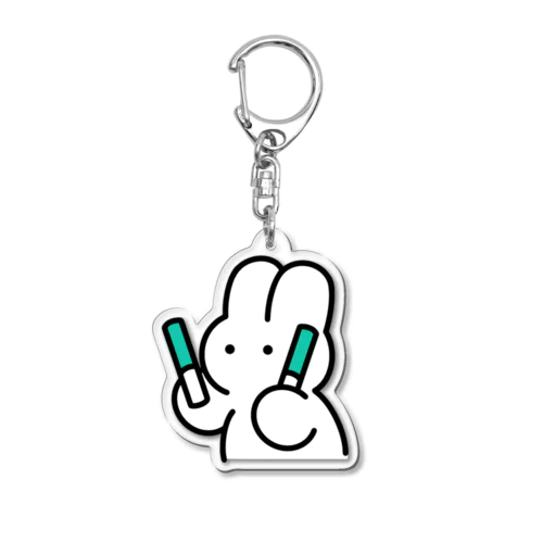 うさぎちゃんペンライト(緑) Acrylic Key Chain