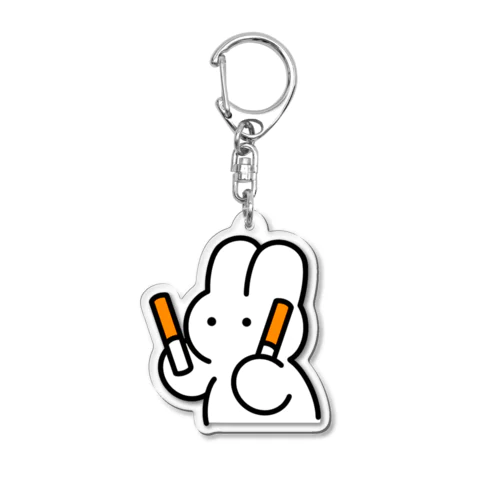 うさぎちゃんペンライト(橙) Acrylic Key Chain