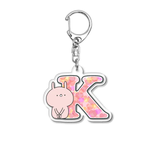 ラブカップルうさぎK Acrylic Key Chain