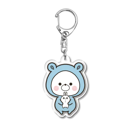 くまぽこ　ぷんぷん Acrylic Key Chain