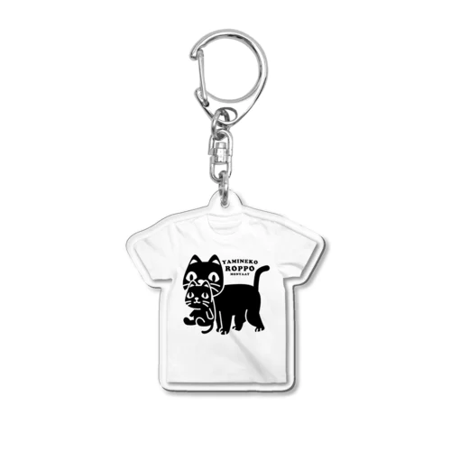 やみねこ、ろっぽ*Tシャツ型 Acrylic Key Chain