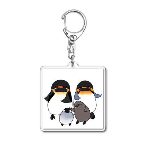 こうていペンギン　おうさまペンギン Acrylic Key Chain