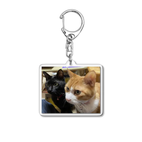 ねこふたり Acrylic Key Chain