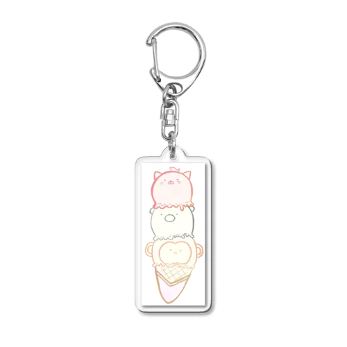 あにまるあいす nks Acrylic Key Chain