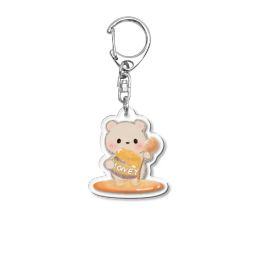 ちーくまはちみつ Acrylic Key Chain