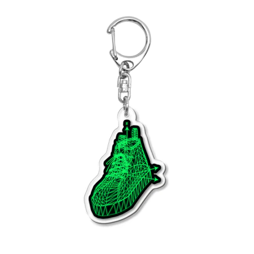 3Dスニーカー 縦軸z Acrylic Key Chain