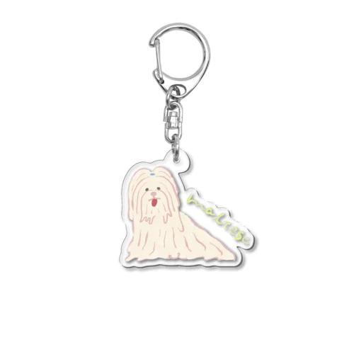 マルチーズちゃん Acrylic Key Chain