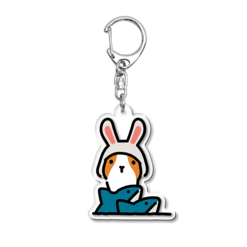 鳥取県モルモット Acrylic Key Chain